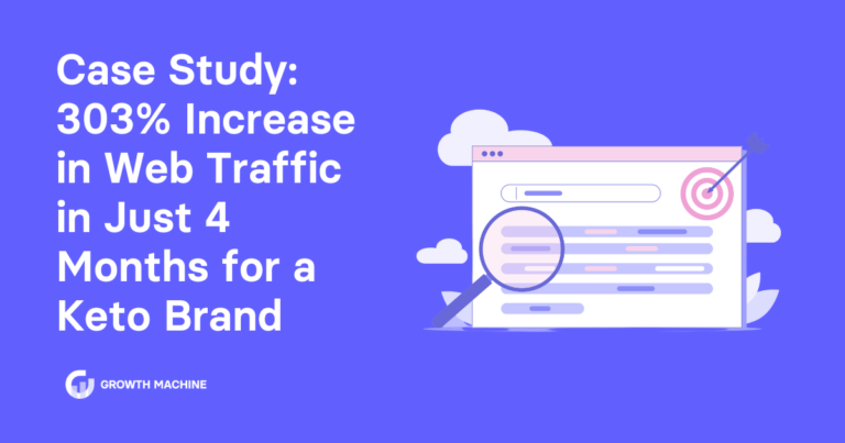 Case Study: 303% Increase in Web Traffic in Just 4 Months for a Keto Brand